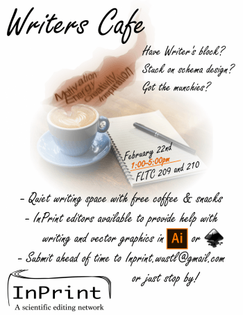 Flyer for Writers Cafe